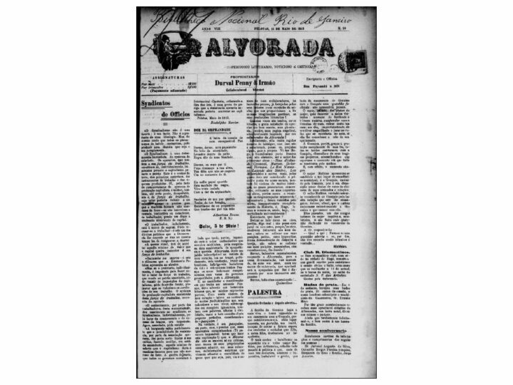 Aniversário do jornal A Alvorada 1913