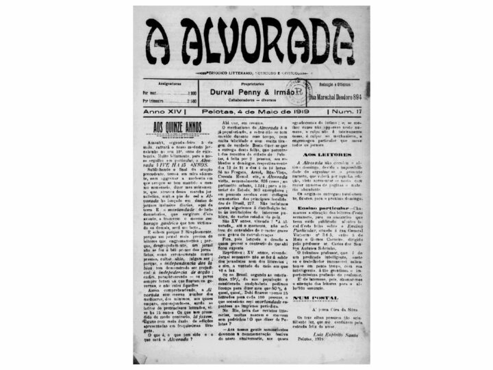 Aniversário do jornal A Alvorada 1919